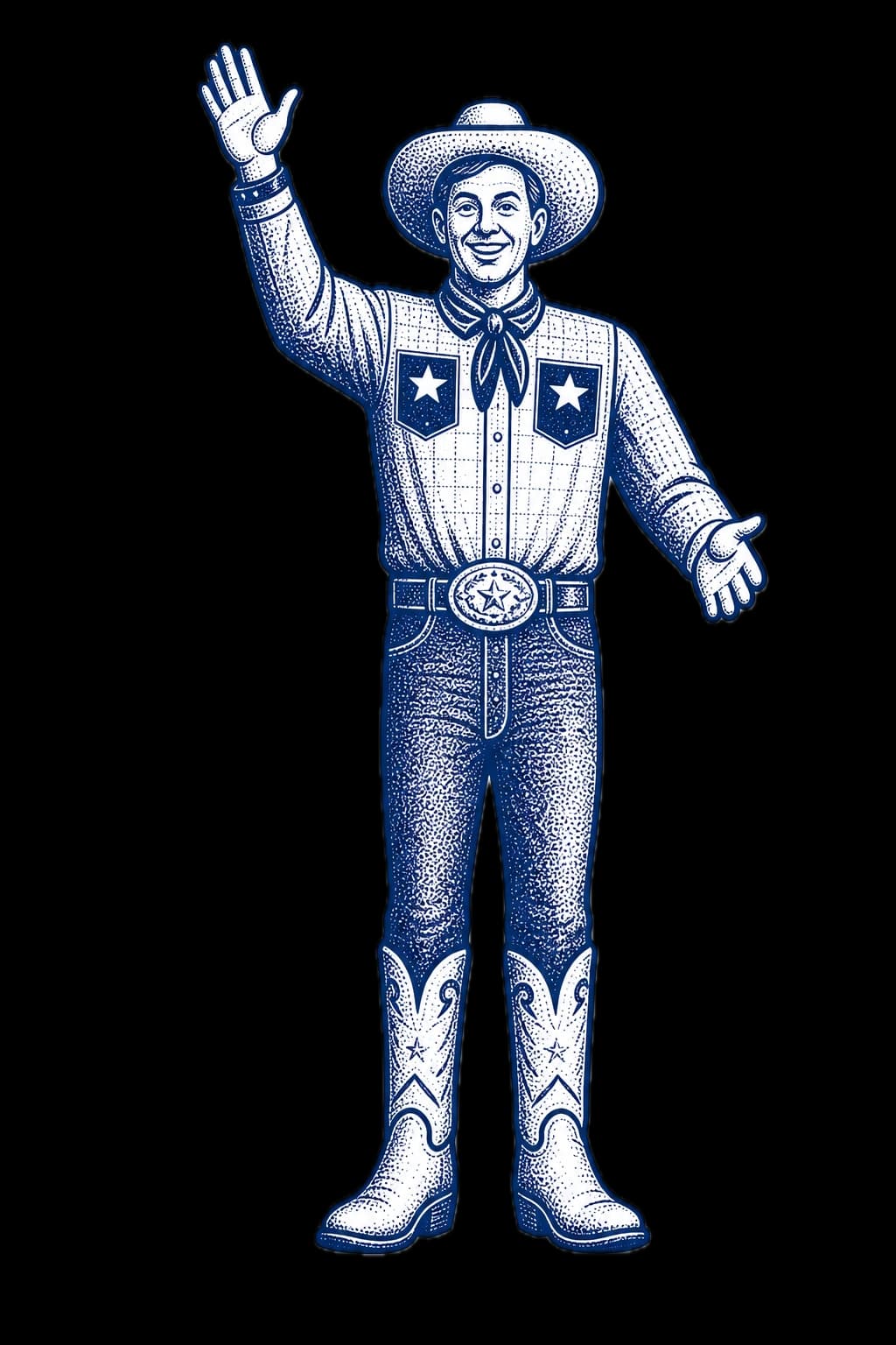 Big Tex waving howdy